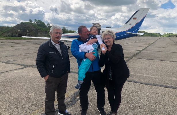 Nach der Kur auf Usedom ein Flug nach Hause