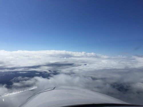 Blick über die Wolken